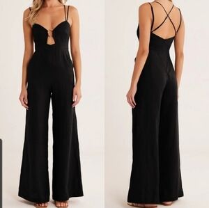 Anthropologie Rumer Byron Ring Linen Jumpsuit